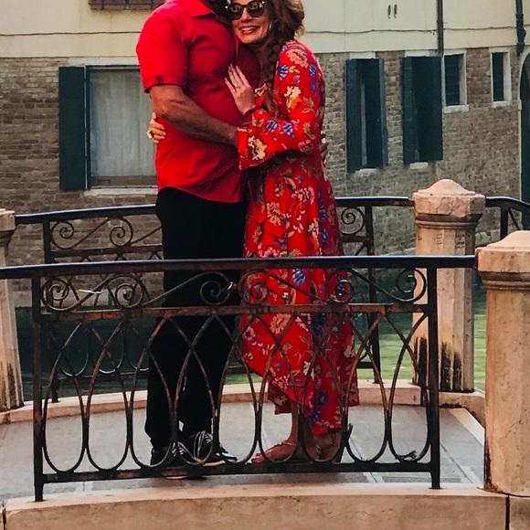 Romeo & Juliet Couture classy wrap deep V neck dress EUC - Picture 7 of 9